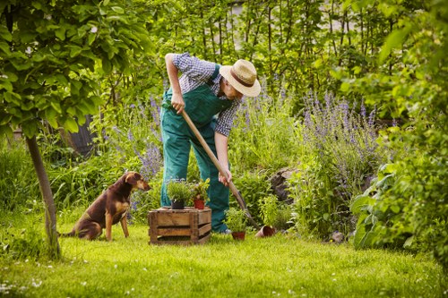 Tree surgeons preparing equipment for safe arboricultural work